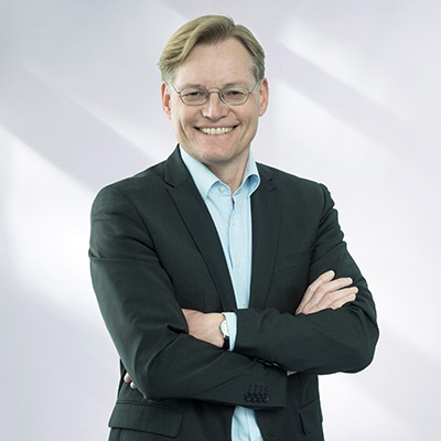 Porträt von Prof. Dr. Peter Kufer, VP BiTE<sup>®</sup> Technology bei der Amgen Research Munich (ARM) GmbH.